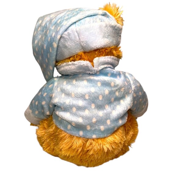 ReMona Plush Teddy Bear w/Blue & White Polka Dot Pajamas & Hat New NWT - Picture 3 of 12